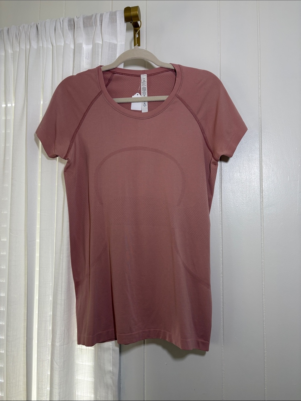 lululemon athletica Short-Sleeve Seamless Top — Dusty Rose